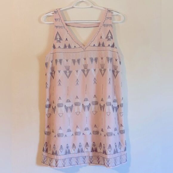 Free People Dress or Top Pale Pink Lined Embroidered Beaded Sz XS NWOT Gorgeous - Picture 1 of 10